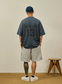 BROSHOOD バックプリント メッシュTシャツ MB5227