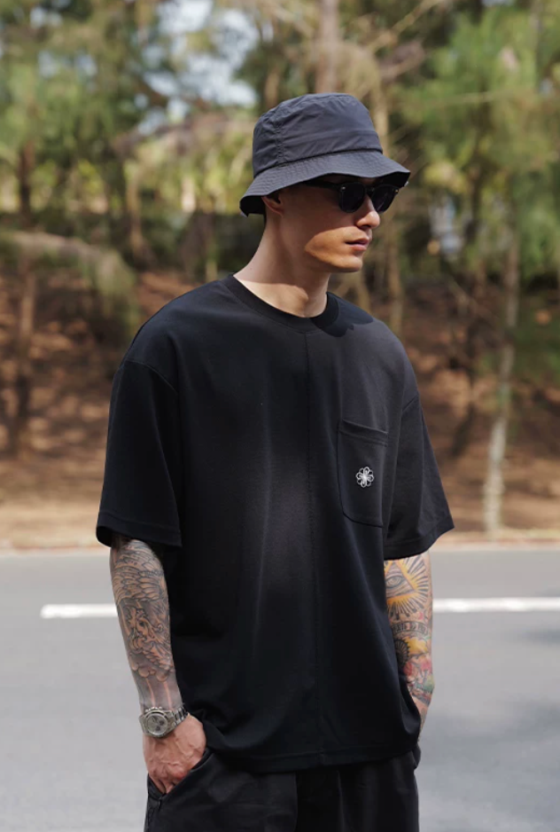 UNBENT ロゴ ポケットTシャツ MB5242