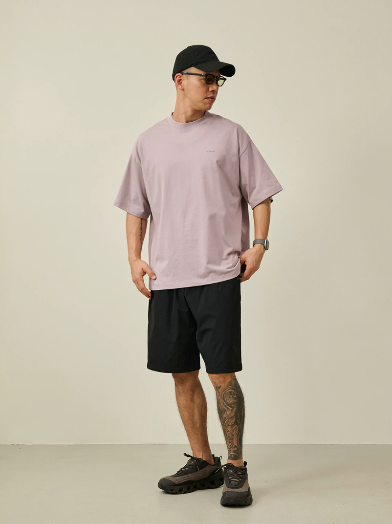 BROSHOOD ワンポイントロゴ Tシャツ MB5249