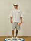 BROSHOOD スウェット ハーフパンツ MB5255