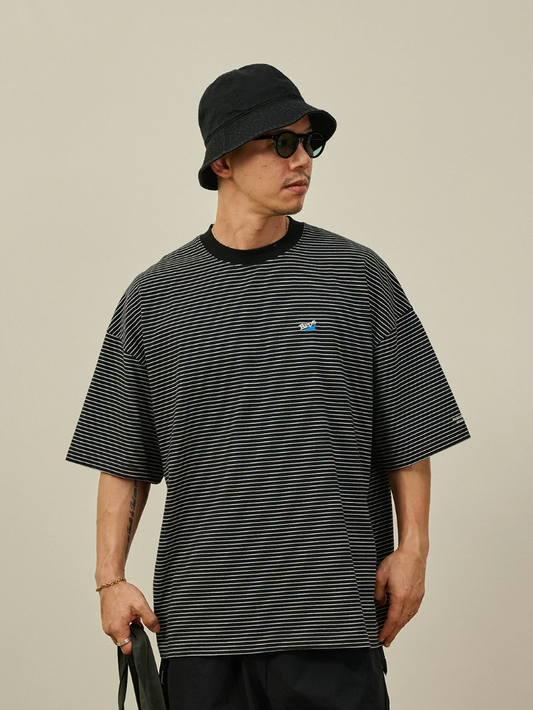 BROSHOOD ストライプ Tシャツ MB5261