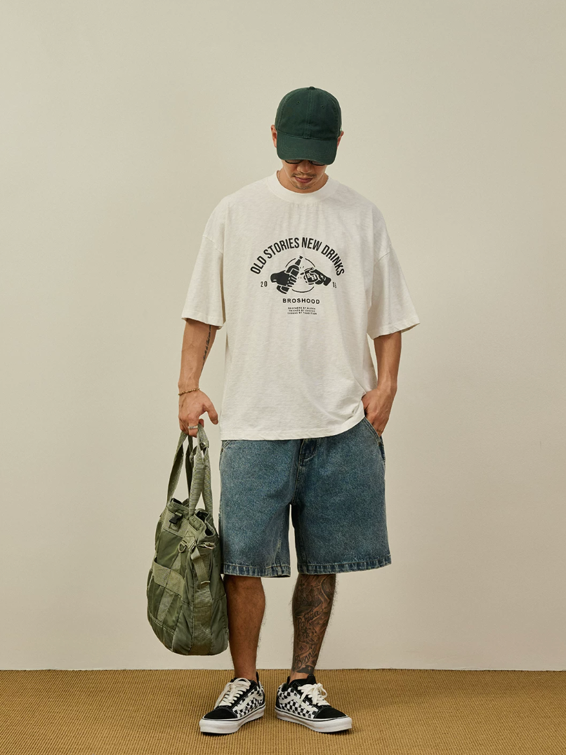 BROSHOOD フロントロゴ Tシャツ MB5262