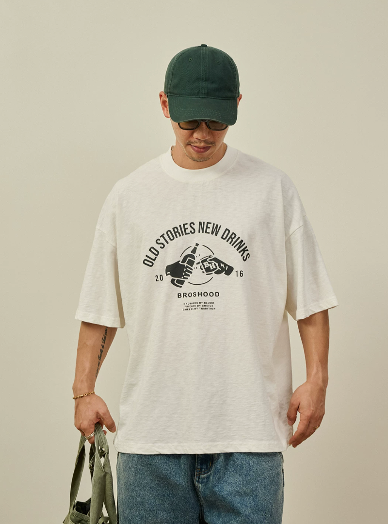 BROSHOOD フロントロゴ Tシャツ MB5262