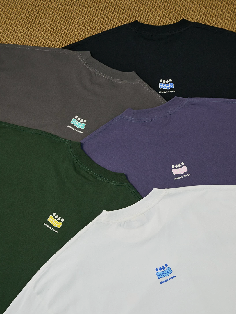 BROSHOOD ワンポイントロゴ Tシャツ MB5266