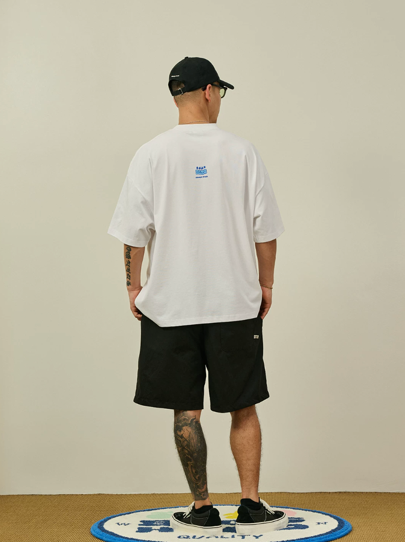 BROSHOOD ワンポイントロゴ Tシャツ MB5266
