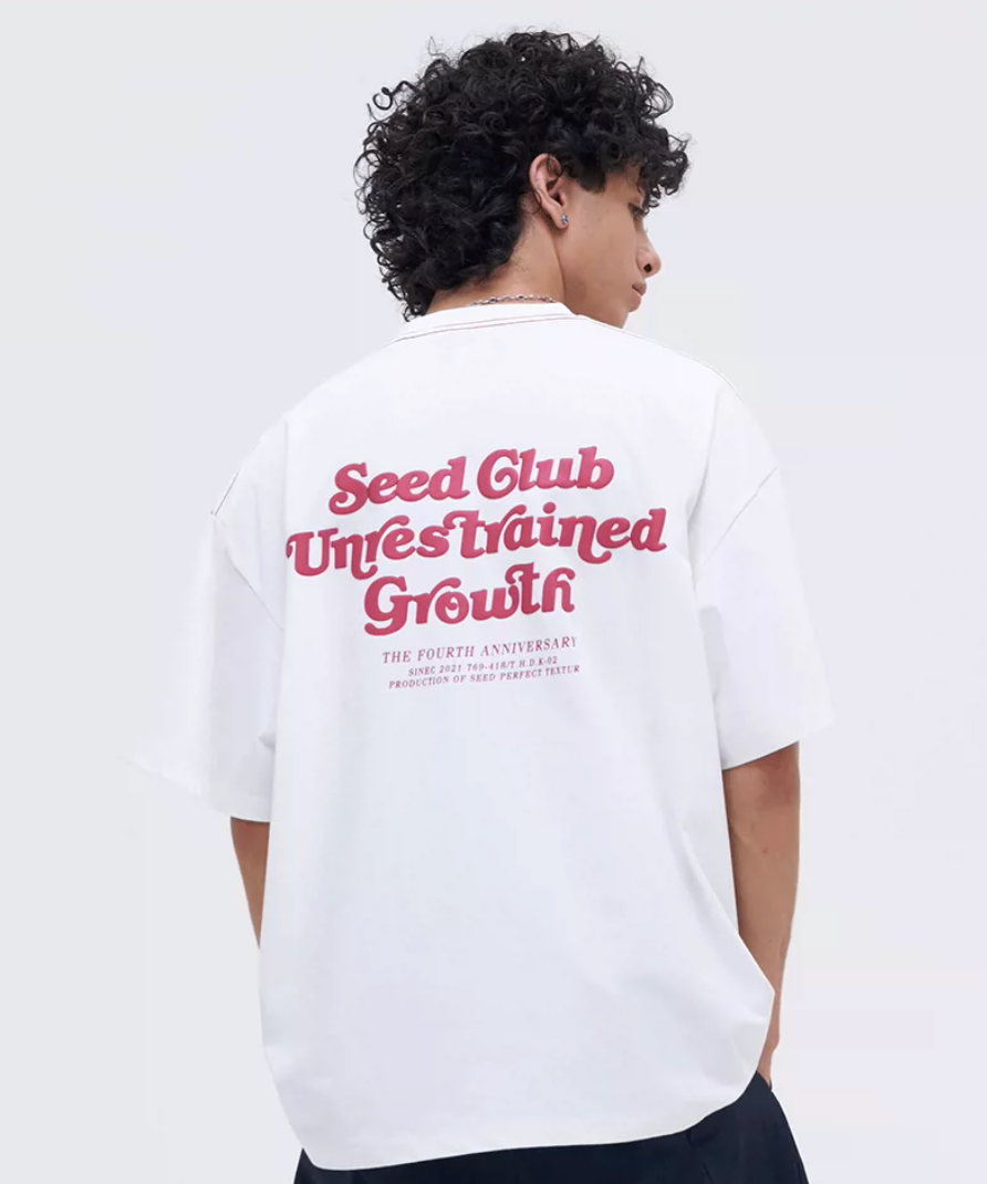 SEEDCLUB バックプリント Tシャツ MB5285