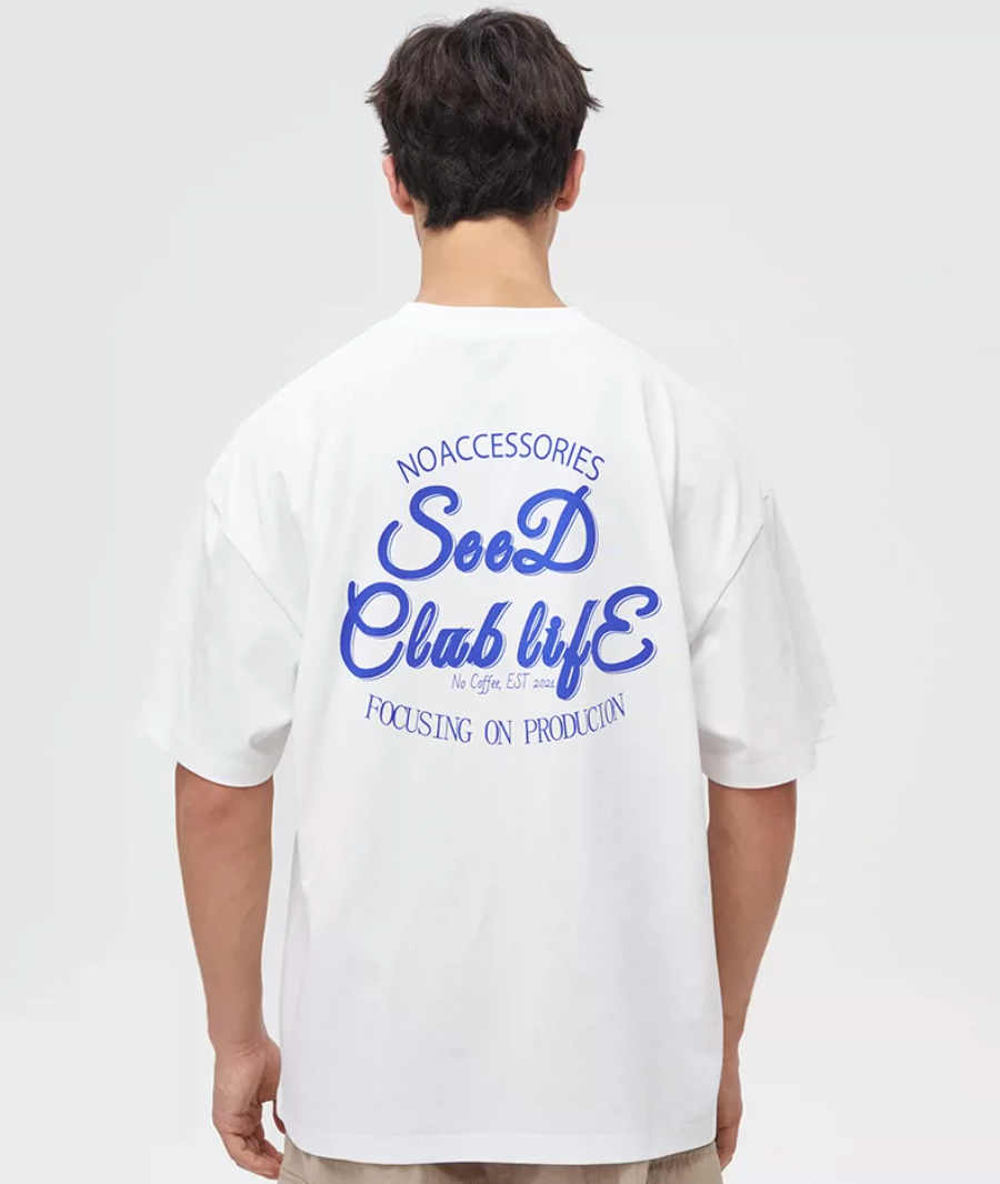 SEEDCLUB バックプリント Tシャツ MB5288