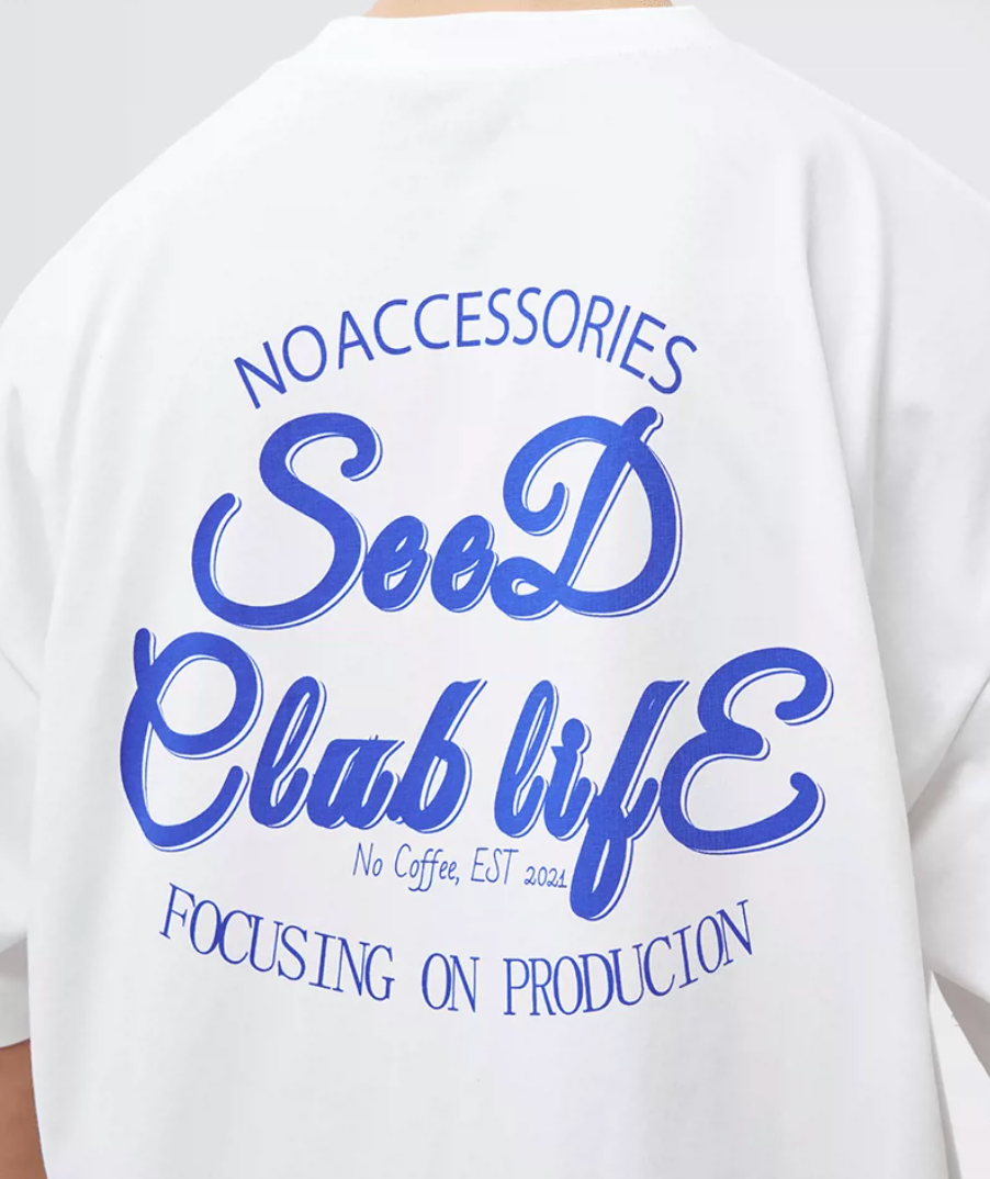 SEEDCLUB バックプリント Tシャツ MB5288
