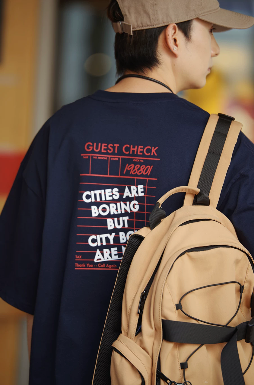 NOCLUE 両面プリント Tシャツ MB5301