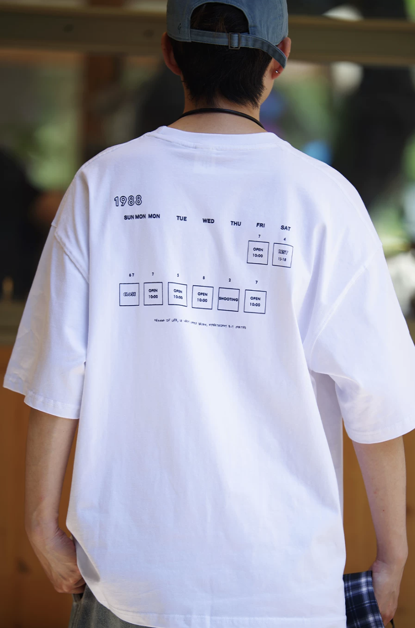 NOCLUE バックプリント Tシャツ MB5303