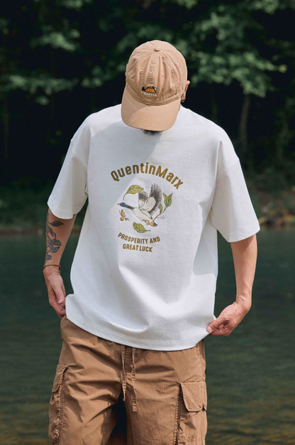 QUENTINMARX フロントロゴ Tシャツ MB5314