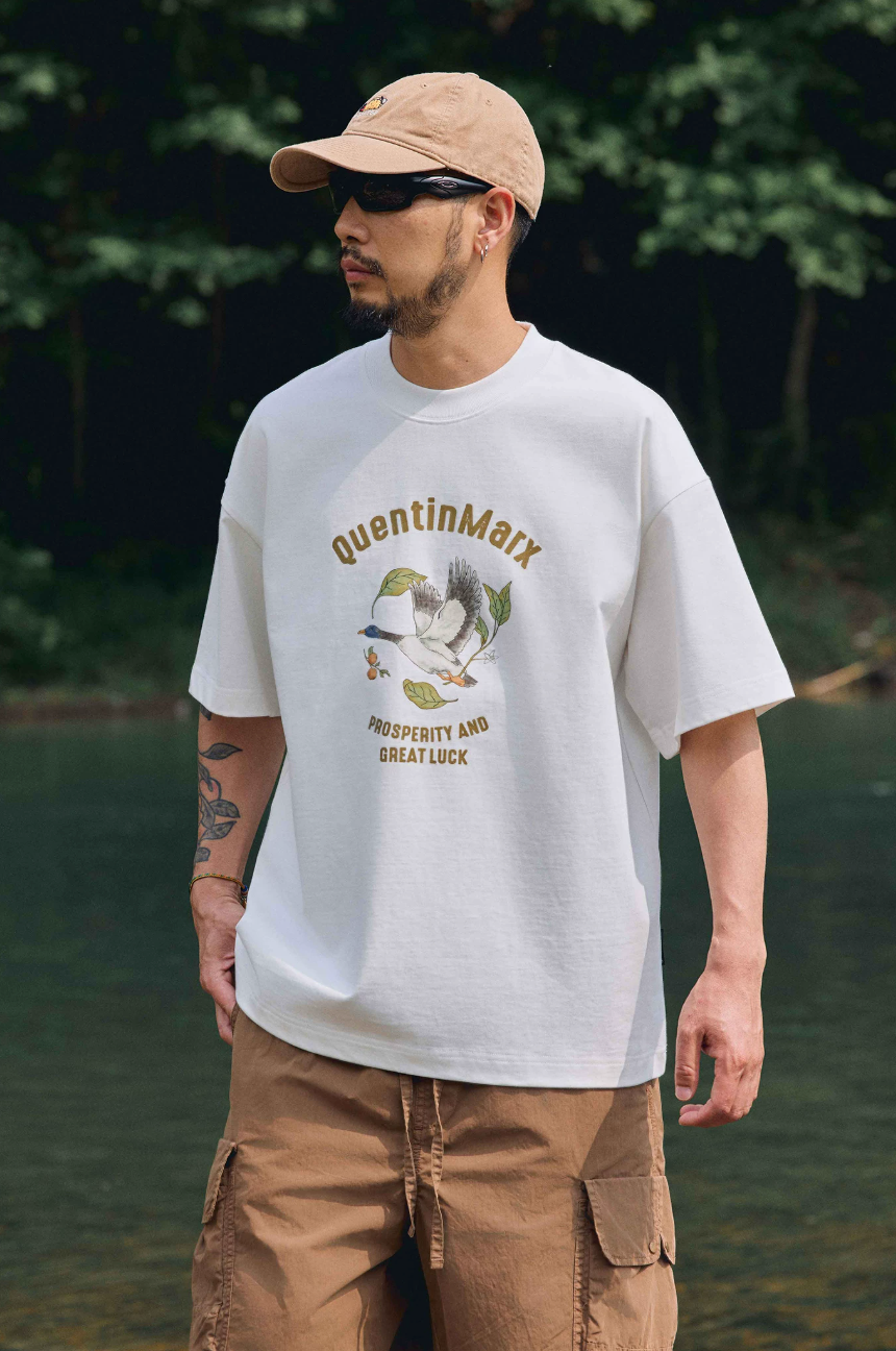 QUENTINMARX フロントロゴ Tシャツ MB5314