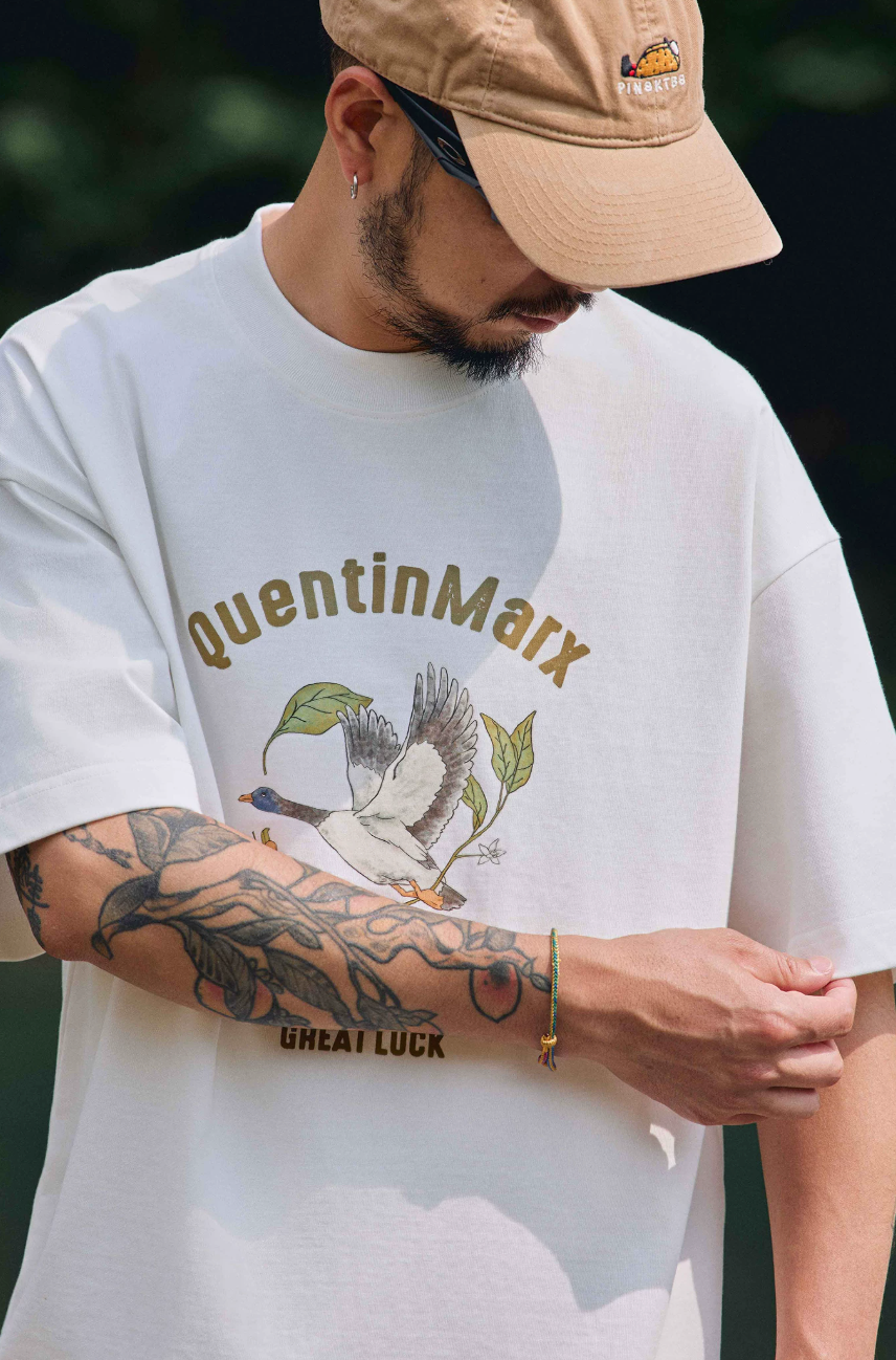 QUENTINMARX フロントロゴ Tシャツ MB5314