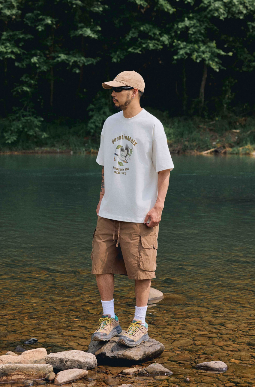 QUENTINMARX フロントロゴ Tシャツ MB5314