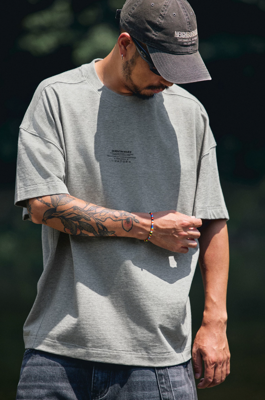 QUENTINMARX ワンポイントロゴ Tシャツ MB5315