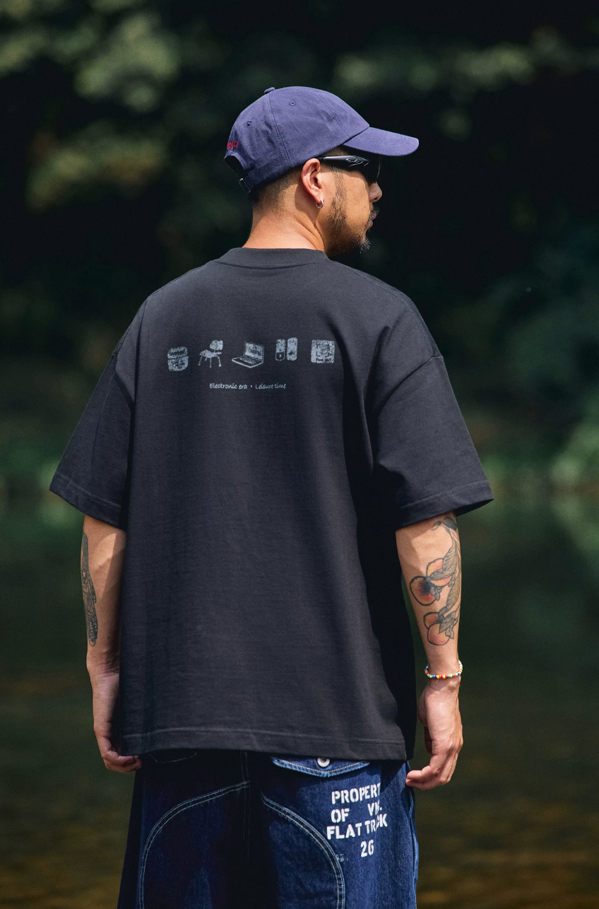 QUENTINMARX 両面プリント Tシャツ MB5317
