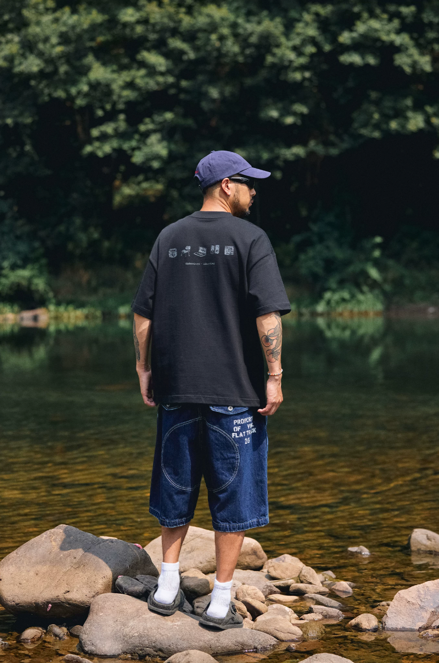 QUENTINMARX 両面プリント Tシャツ MB5317
