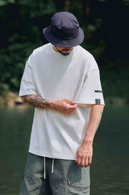QUENTINMARX 袖ロゴ Tシャツ MB5318