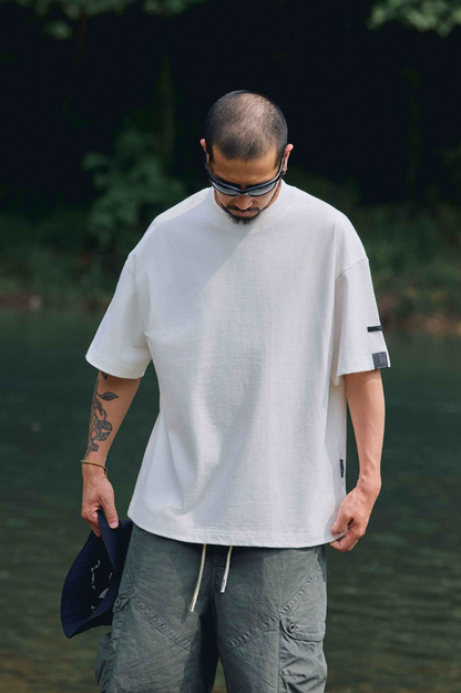 QUENTINMARX 袖ロゴ Tシャツ MB5318