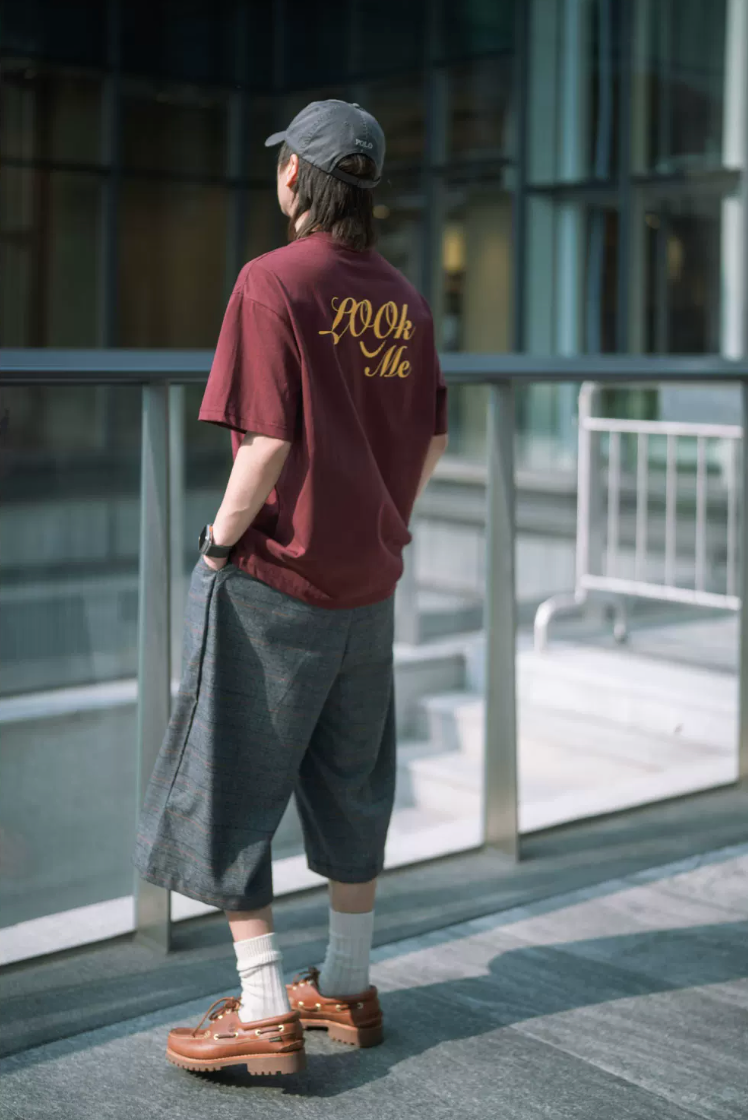 PUZZLECITY バックプリント Tシャツ MB5320
