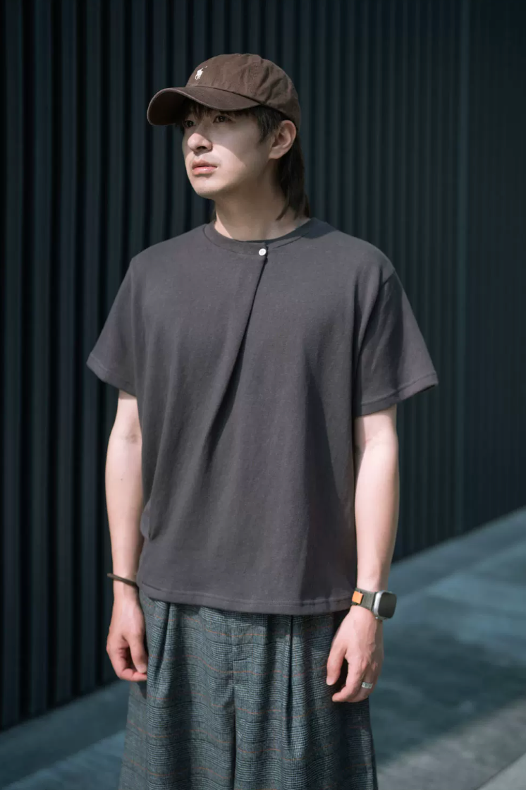 PUZZLECITY 襟ボタン Tシャツ MB5329