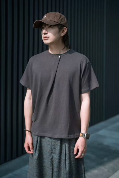 PUZZLECITY 襟ボタン Tシャツ MB5329
