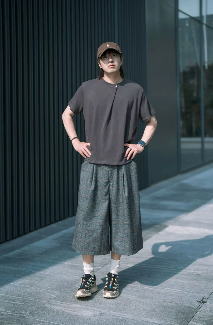 PUZZLECITY 襟ボタン Tシャツ MB5329