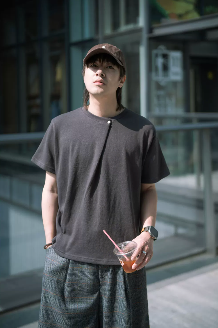 PUZZLECITY 襟ボタン Tシャツ MB5329
