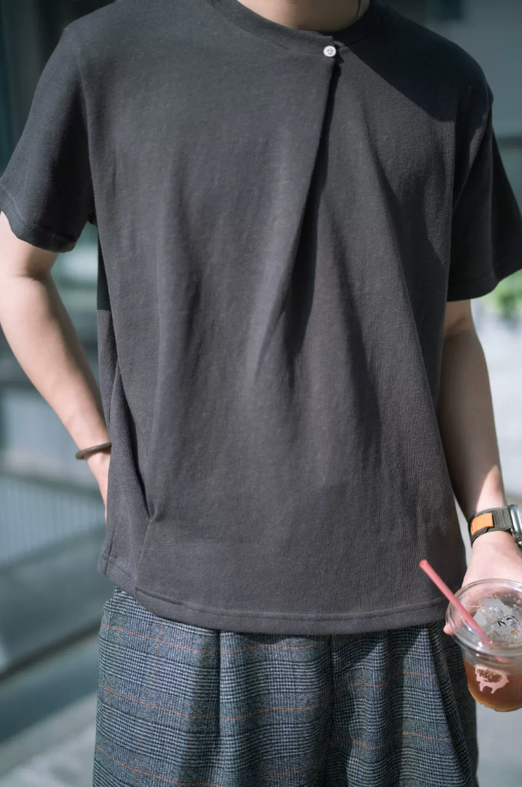 PUZZLECITY 襟ボタン Tシャツ MB5329
