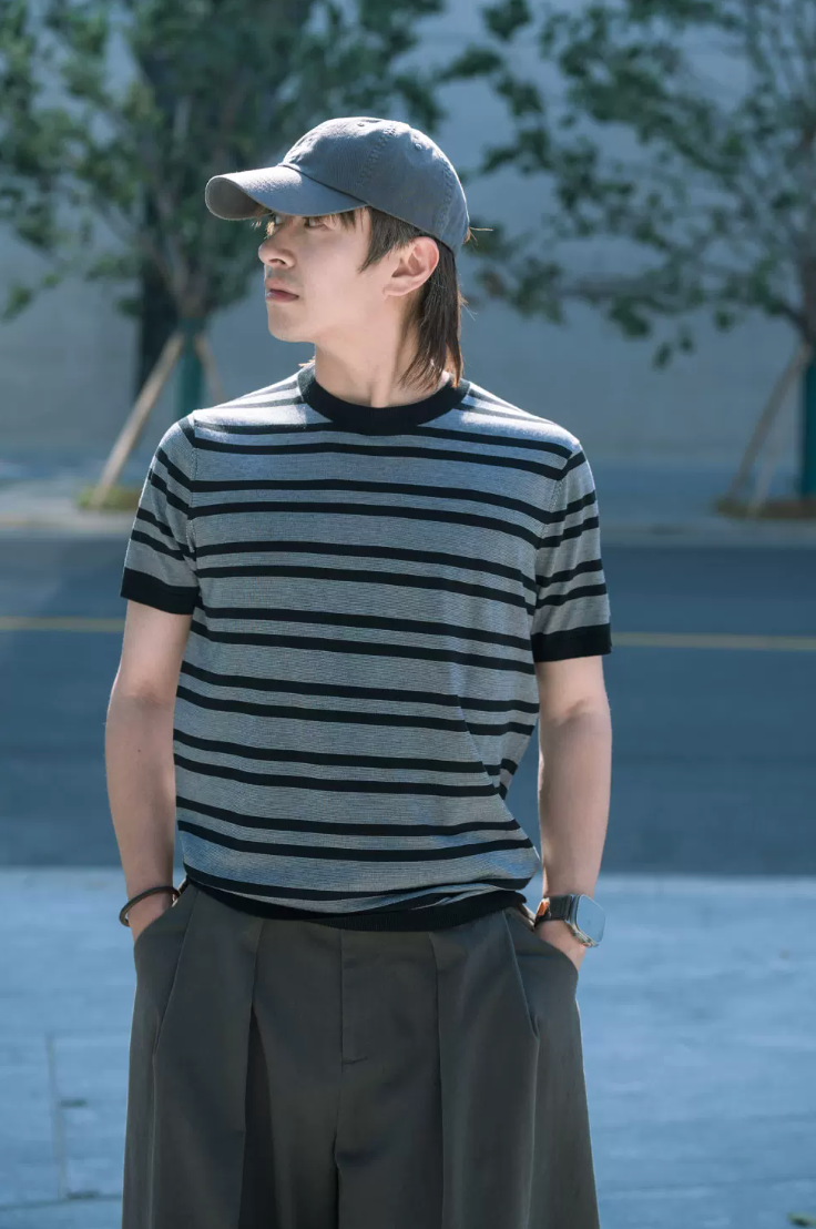 PUZZLECITY ボーダー Tシャツ MB5331