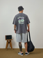 BROSHOOD バックプリントTシャツ MB5334