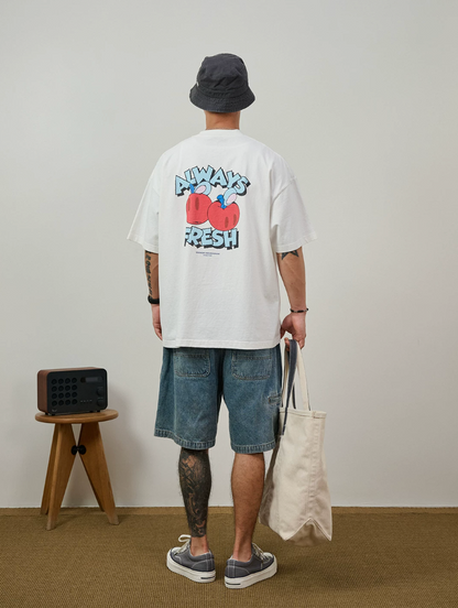 BROSHOOD バックプリントTシャツ MB5334
