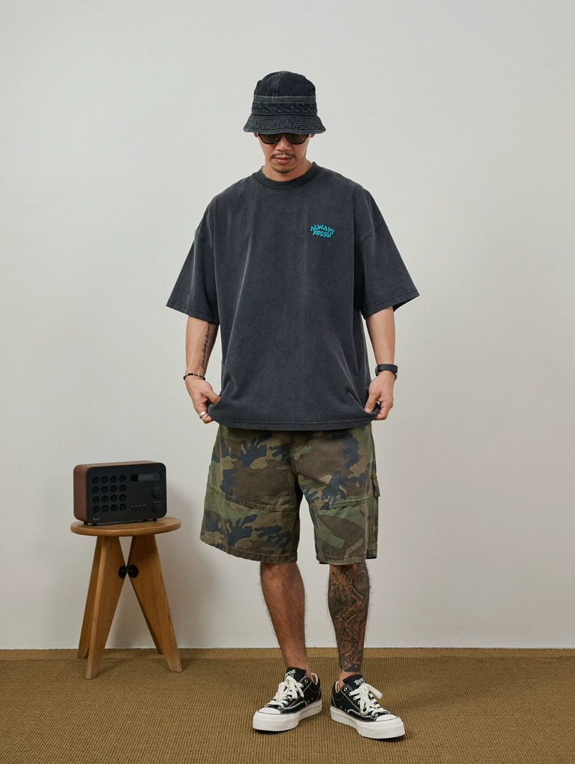 BROSHOOD バックプリントTシャツ MB5334