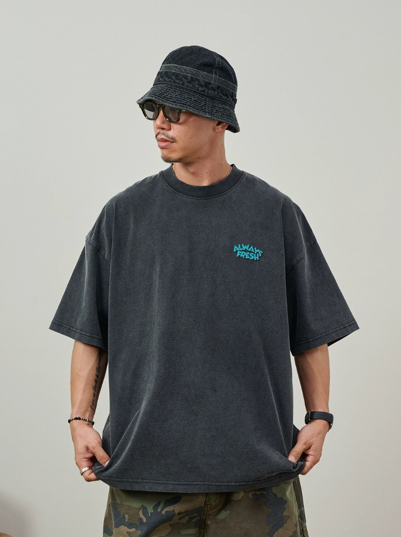 BROSHOOD バックプリントTシャツ MB5334