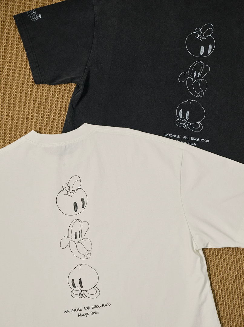 BROSHOOD バックプリントTシャツ MB5335