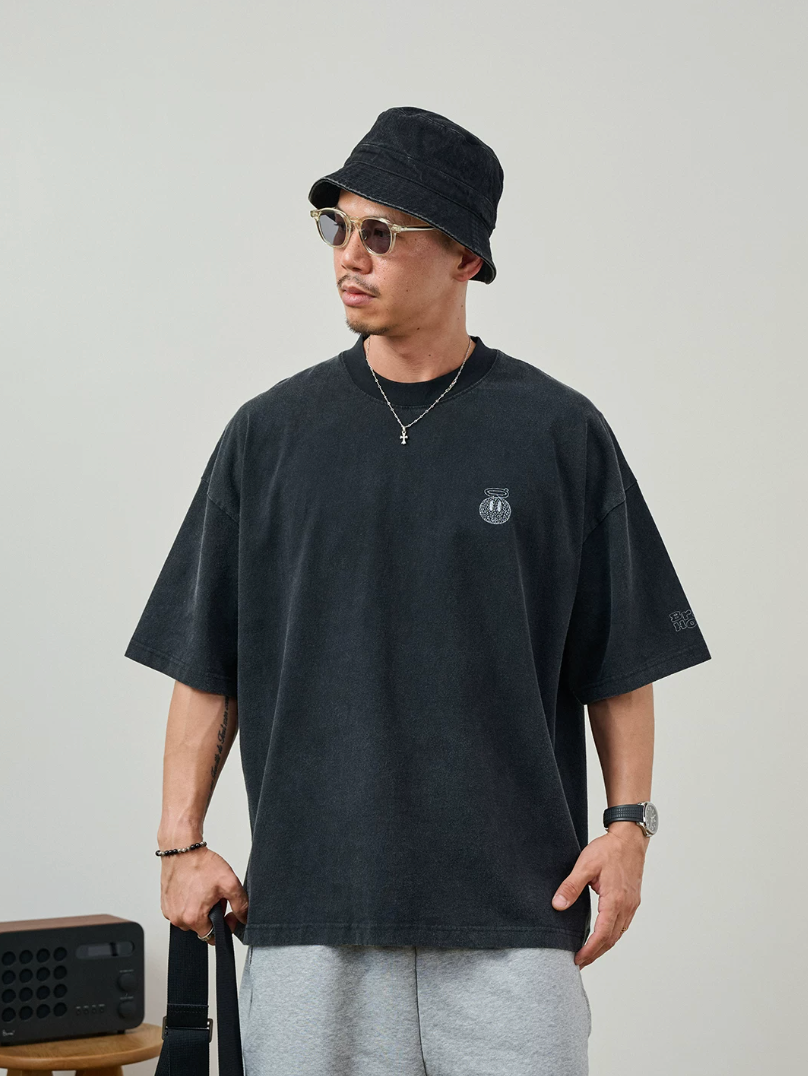 BROSHOOD バックプリントTシャツ MB5335