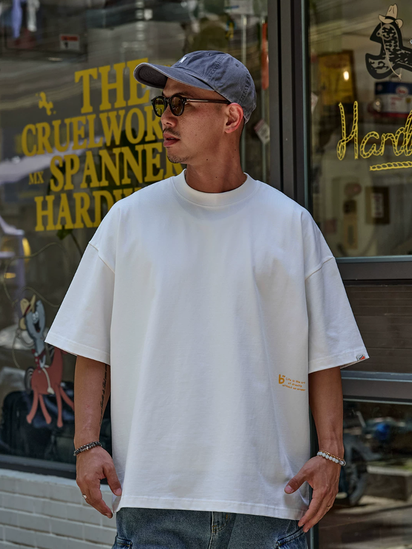 BROSHOOD バックプリントTシャツ MB5336