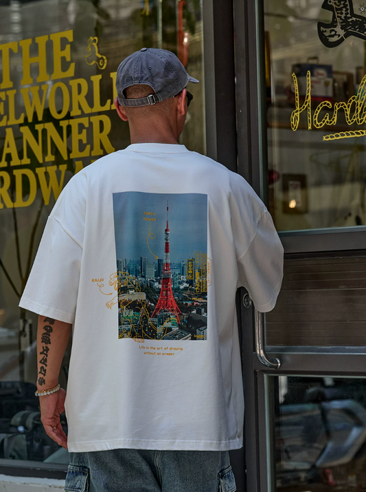 BROSHOOD バックプリントTシャツ MB5336