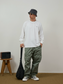 BROSHOOD ワンポイントロゴ ロングTシャツ MB5337