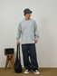 BROSHOOD ワンポイントロゴ ロングTシャツ MB5337