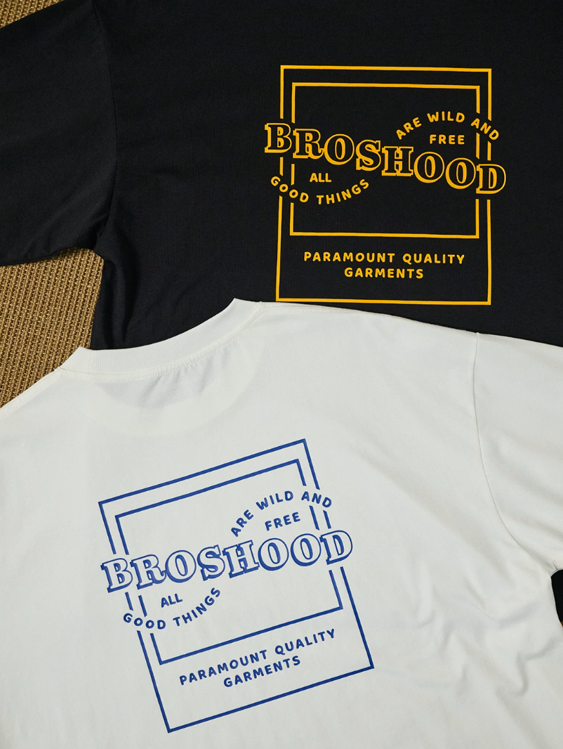 BROSHOOD バックプリント ロングTシャツ MB5340