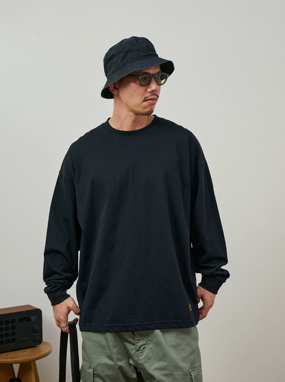 BROSHOOD バックプリント ロングTシャツ MB5340