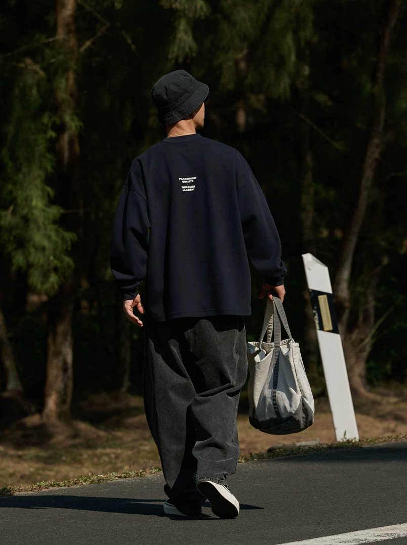 BROSHOOD フロントロゴ ロングTシャツ MB5341