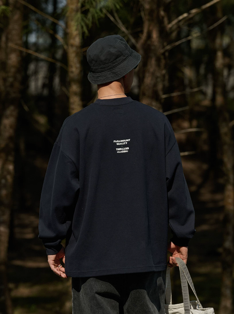 BROSHOOD フロントロゴ ロングTシャツ MB5341