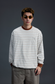 BANANACLUB ストライプ ロングTシャツ MB5348