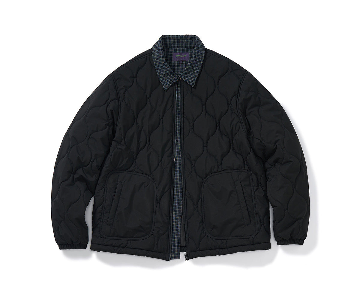 714STREET 襟チェック キルティングジャケット MB4961