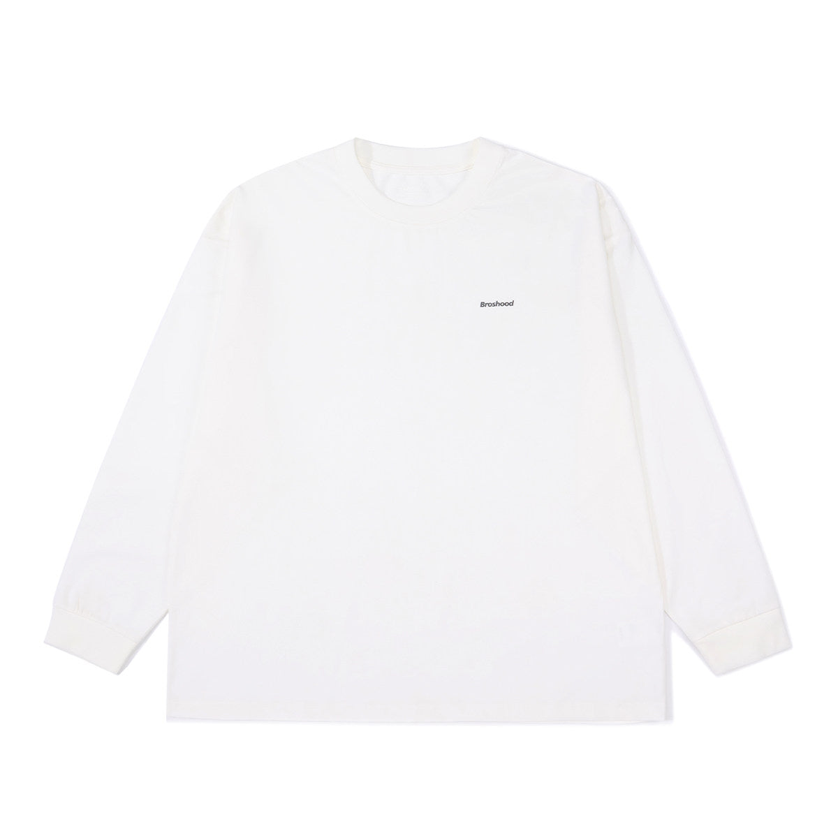 BROSHOOD ワンポイントロゴ ロングTシャツ MB5337
