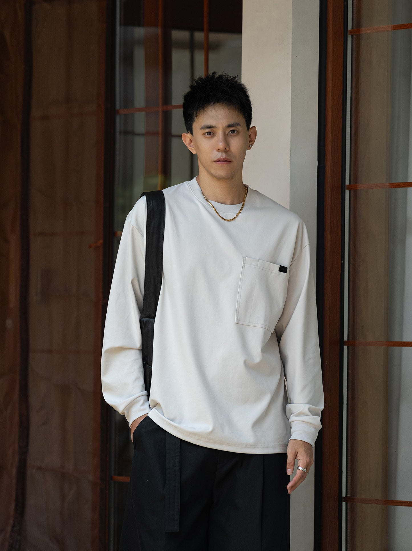 MASSULTI ポケット ロング Tシャツ MB4860