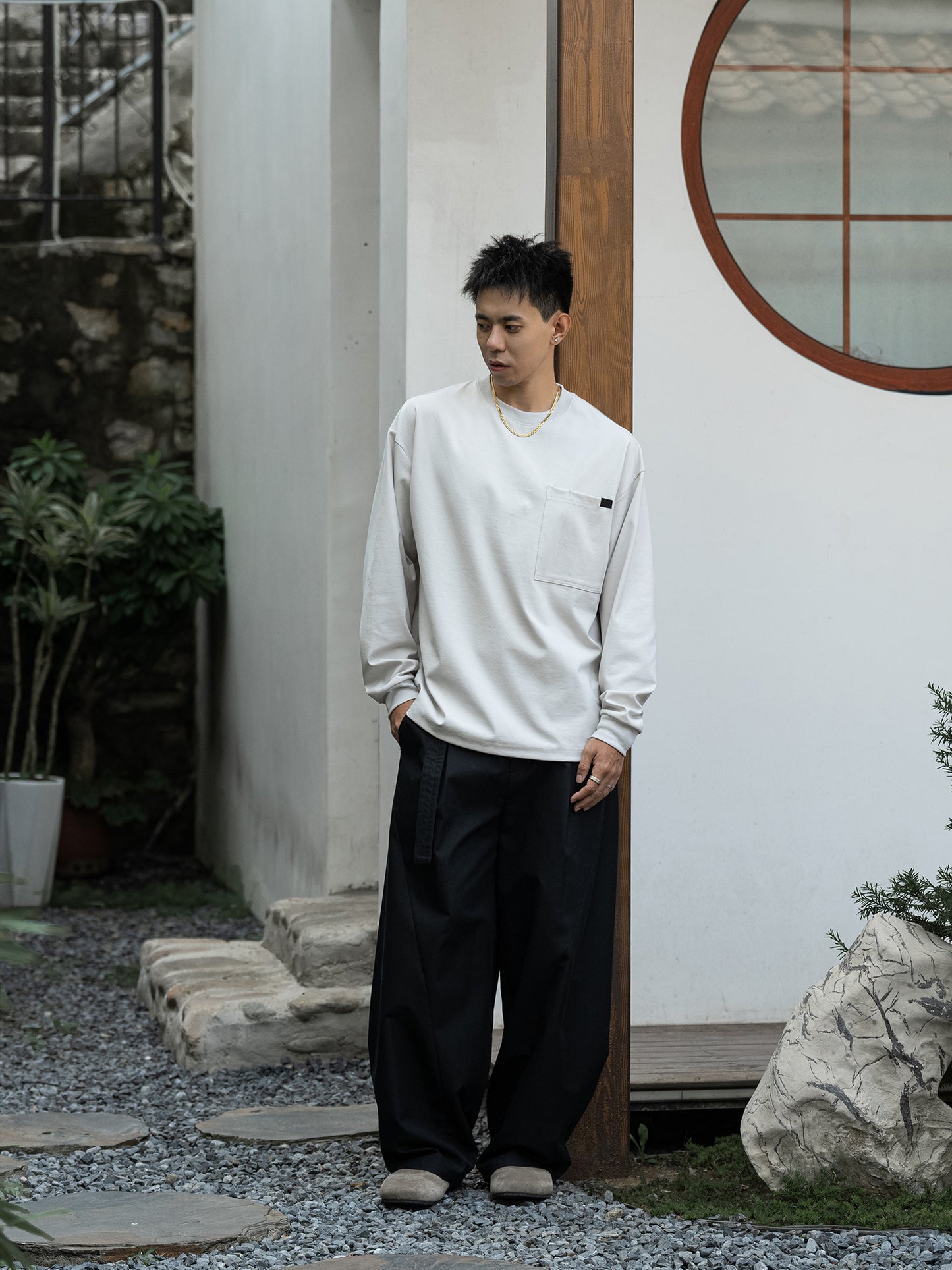 MASSULTI ポケット ロング Tシャツ MB4860