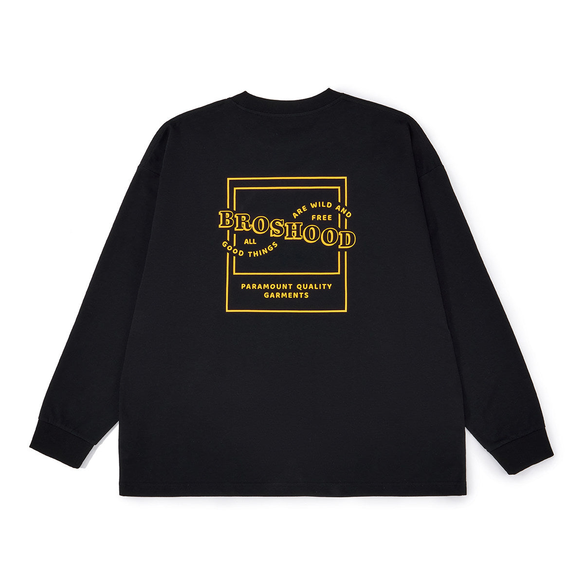 BROSHOOD バックプリント ロングTシャツ MB5340